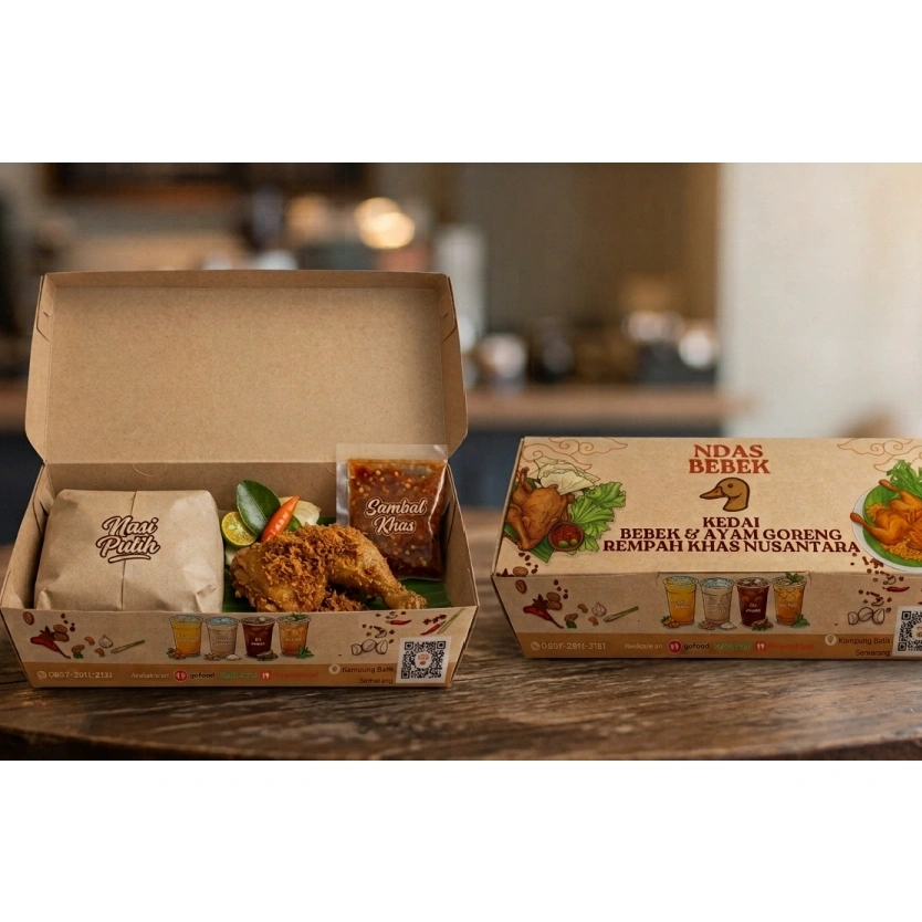 Paket Hemat Ayam Goreng Rempah+Nasi+Sambal+Lalapan